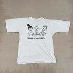 WHITE GRAPHIC TEE - SMALL