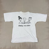 WHITE GRAPHIC TEE - SMALL