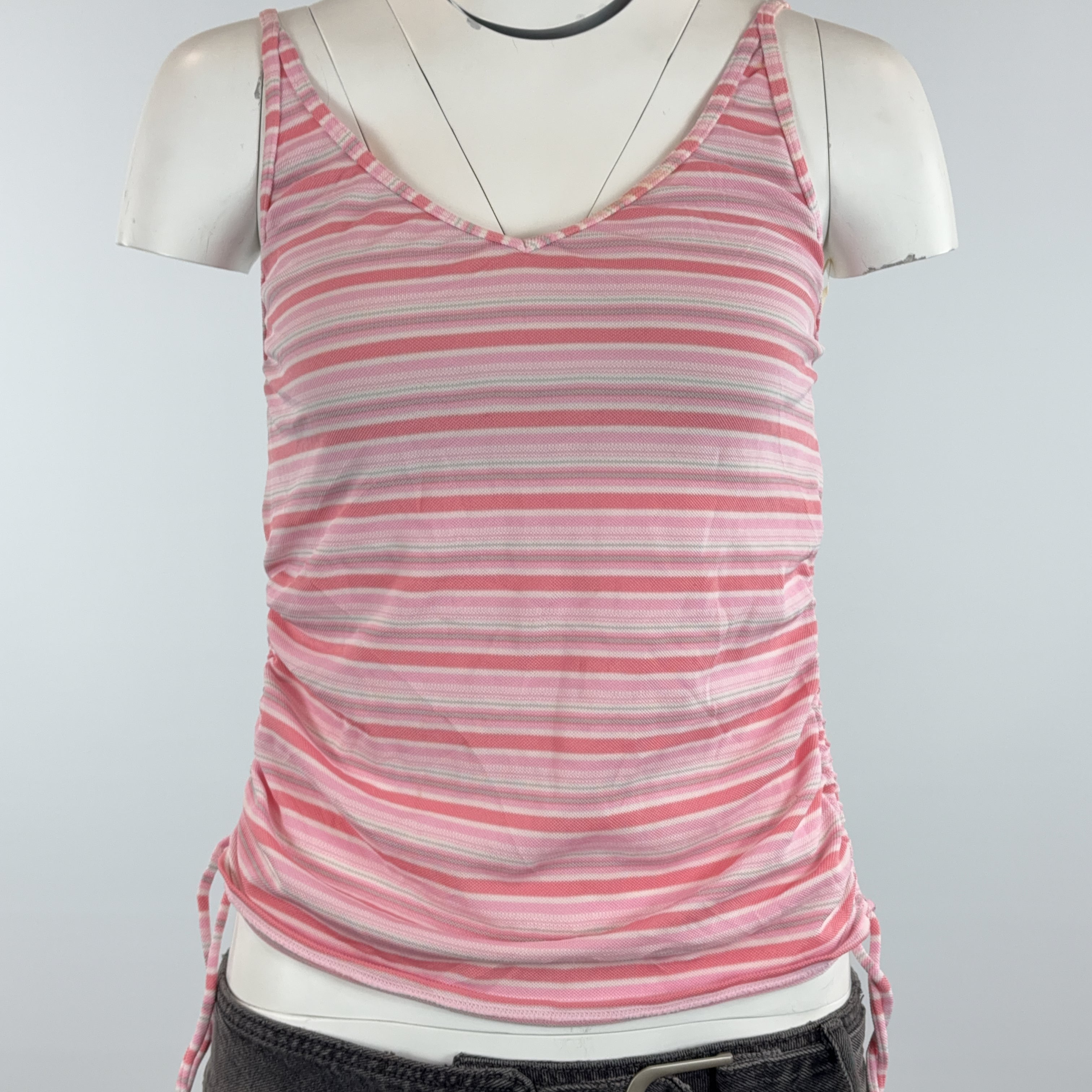 PINK STRIPE TANKINI - SMALL