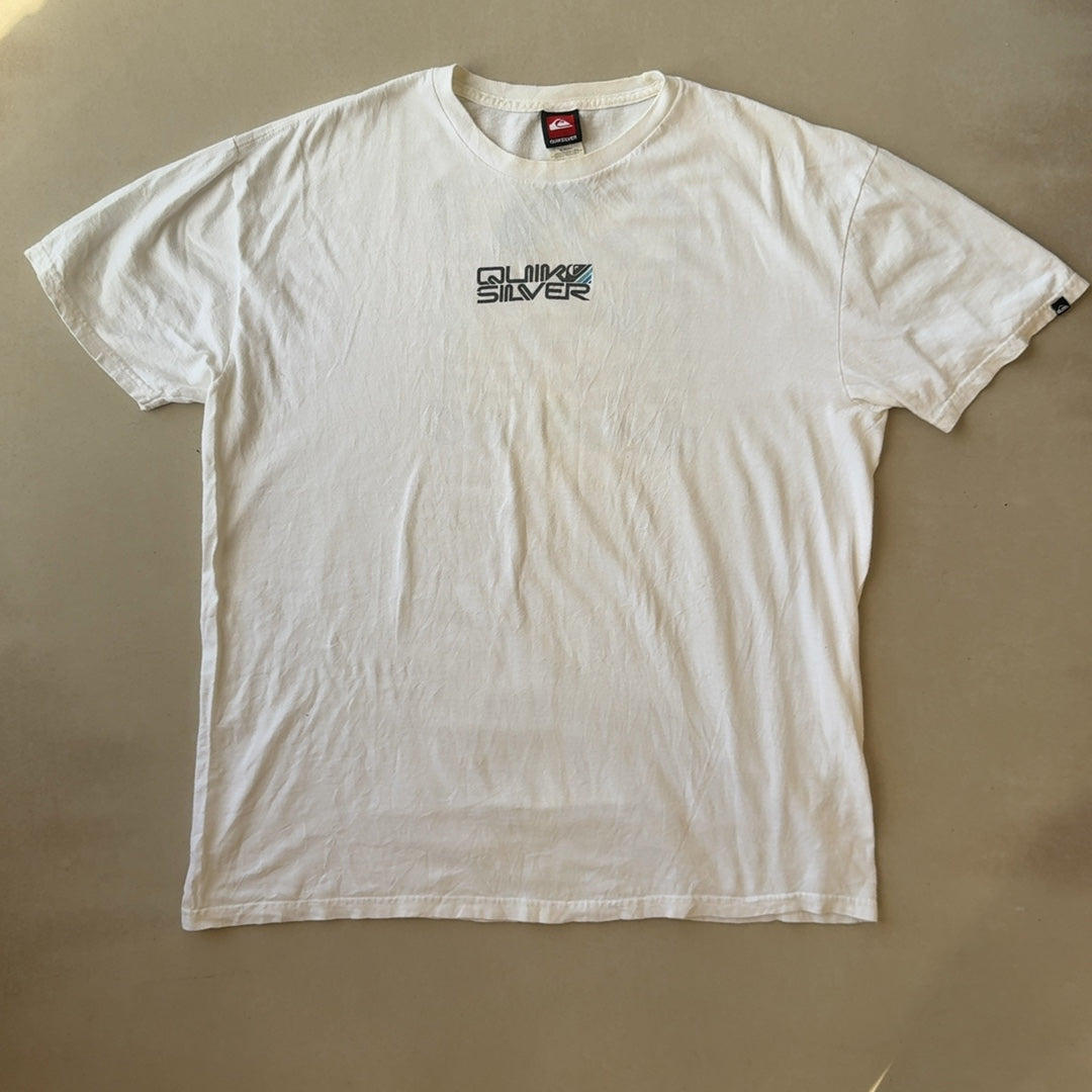 QUICKSILVER WHITE TEE - X LARGE