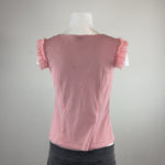 PINK V-NECK TOP - MEDIUM