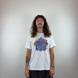 WHITE GRAPHIC TEE - LARGE