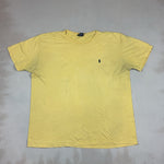 POLO RALPH LAUREN YELLOW TEE - LARGE