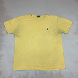 POLO RALPH LAUREN YELLOW TEE - LARGE