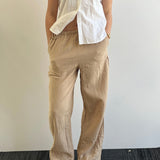 Saskia Pants - Almond Stripe