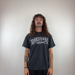 BLACK QUIKSILVER TEE - MEDIUM