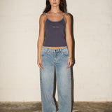Straight Leg Jeans  - Misty Wash