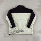 QUIKSILVER BROWN & BEIGE JACKET - SMALL