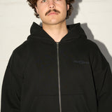 Comfy Zip Hood - Black
