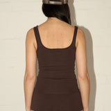 Cozy Singlet -  Coffee Bean