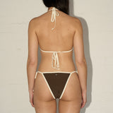 Contrast Bikini - Brown/Cream
