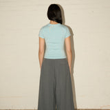 Refine V Neck - Soda Blue