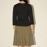 Refine Chopped LS Top - Black