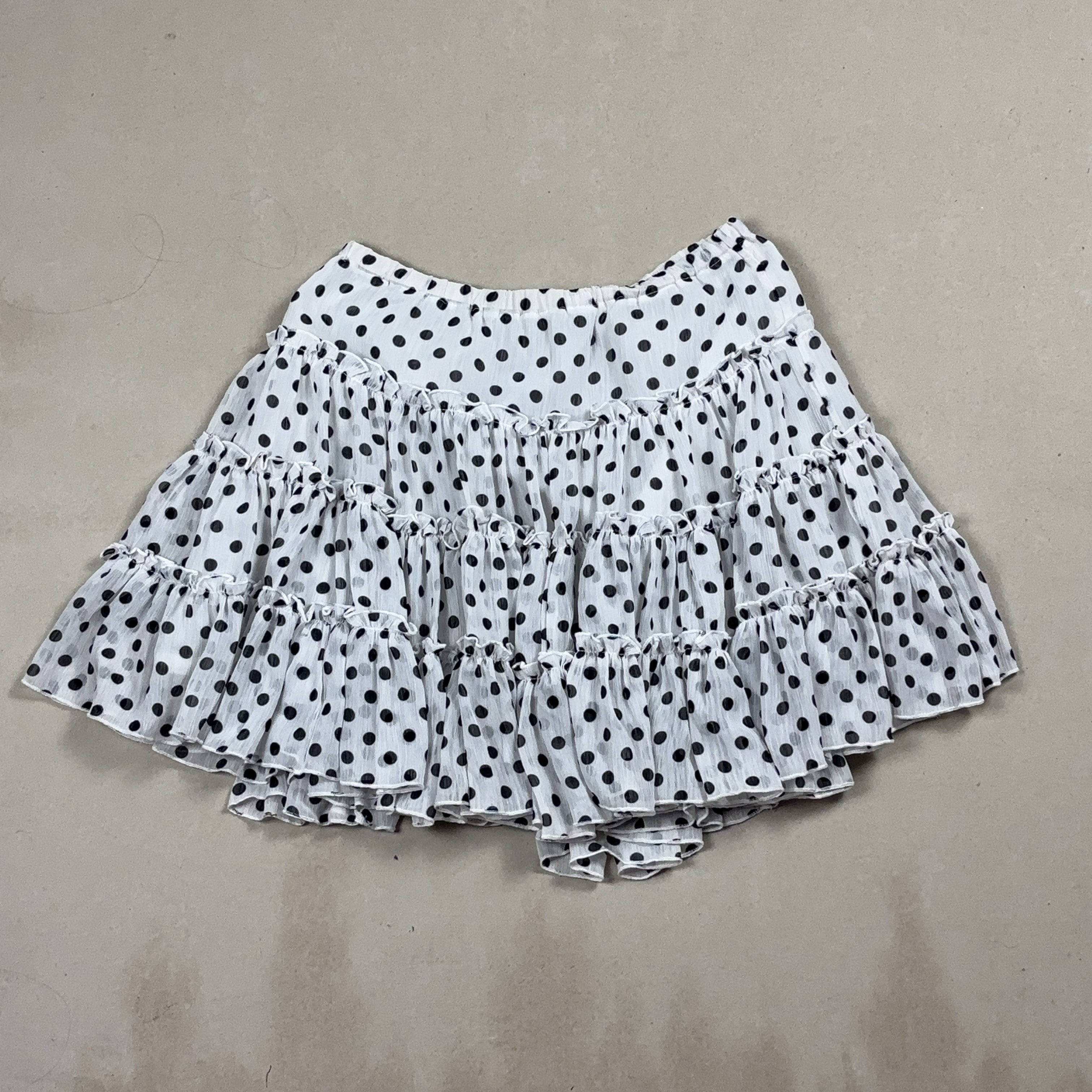 VINTAGE POLKA DOT SKIRT - MEDIUM