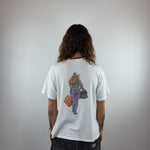 GRAPHIC WHITE TEE - LARGE