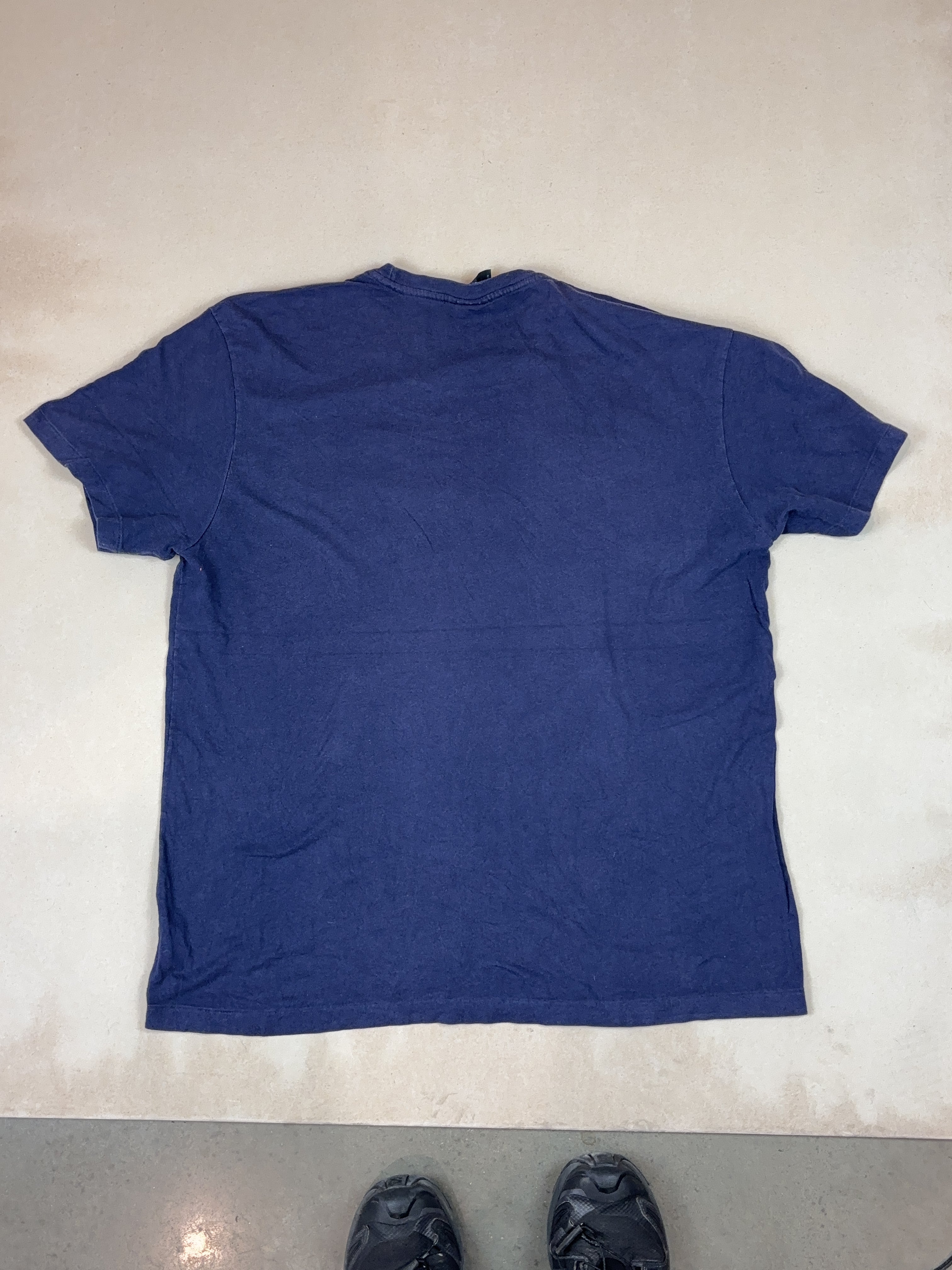 RALPH LAUREN DARK BLUE TEE - LARGE
