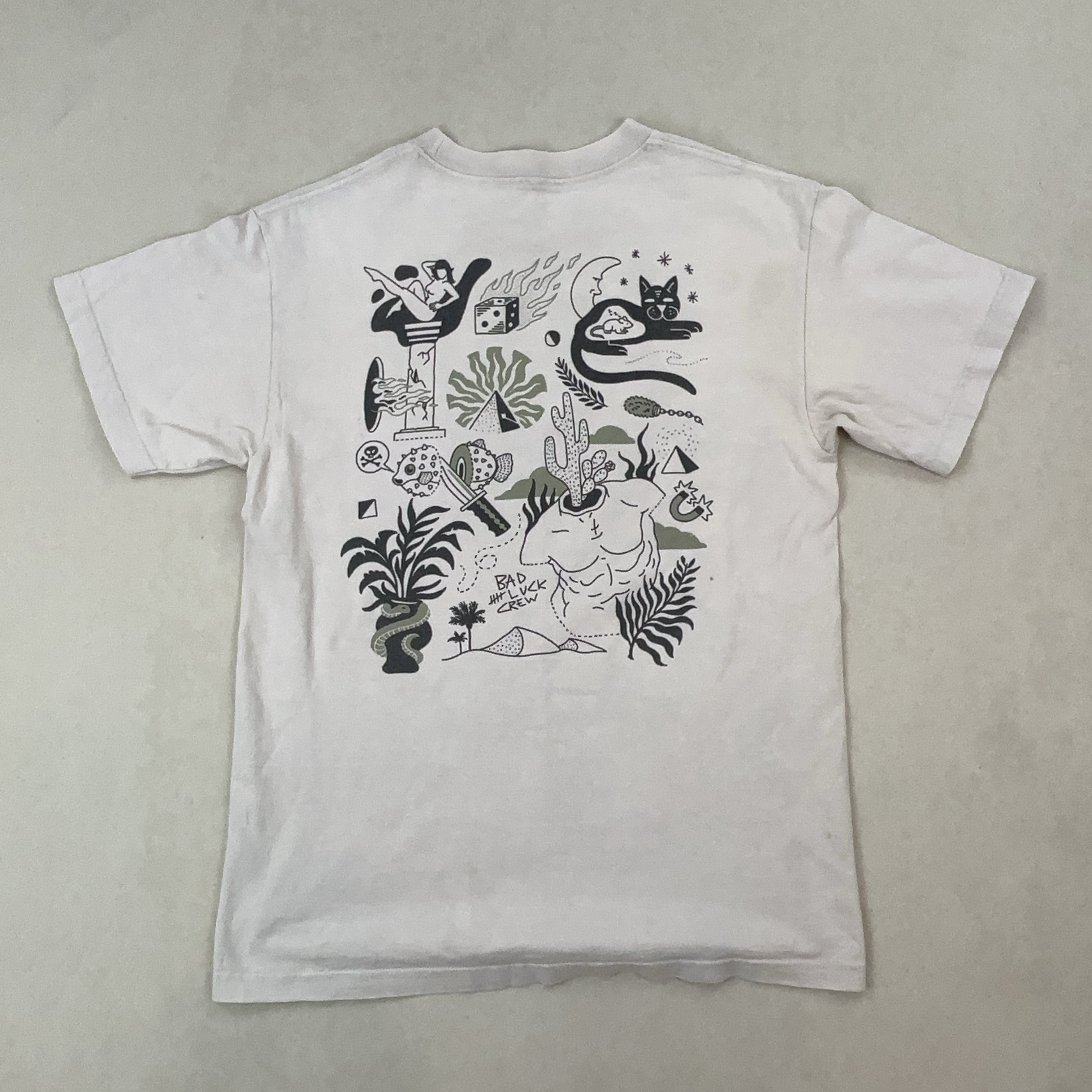 'BAD LUCK CREW' TEE - MEDIUM