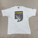 GRAPHIC WHITE TEE - LARGE