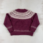 MAROON KNIT - LARGE