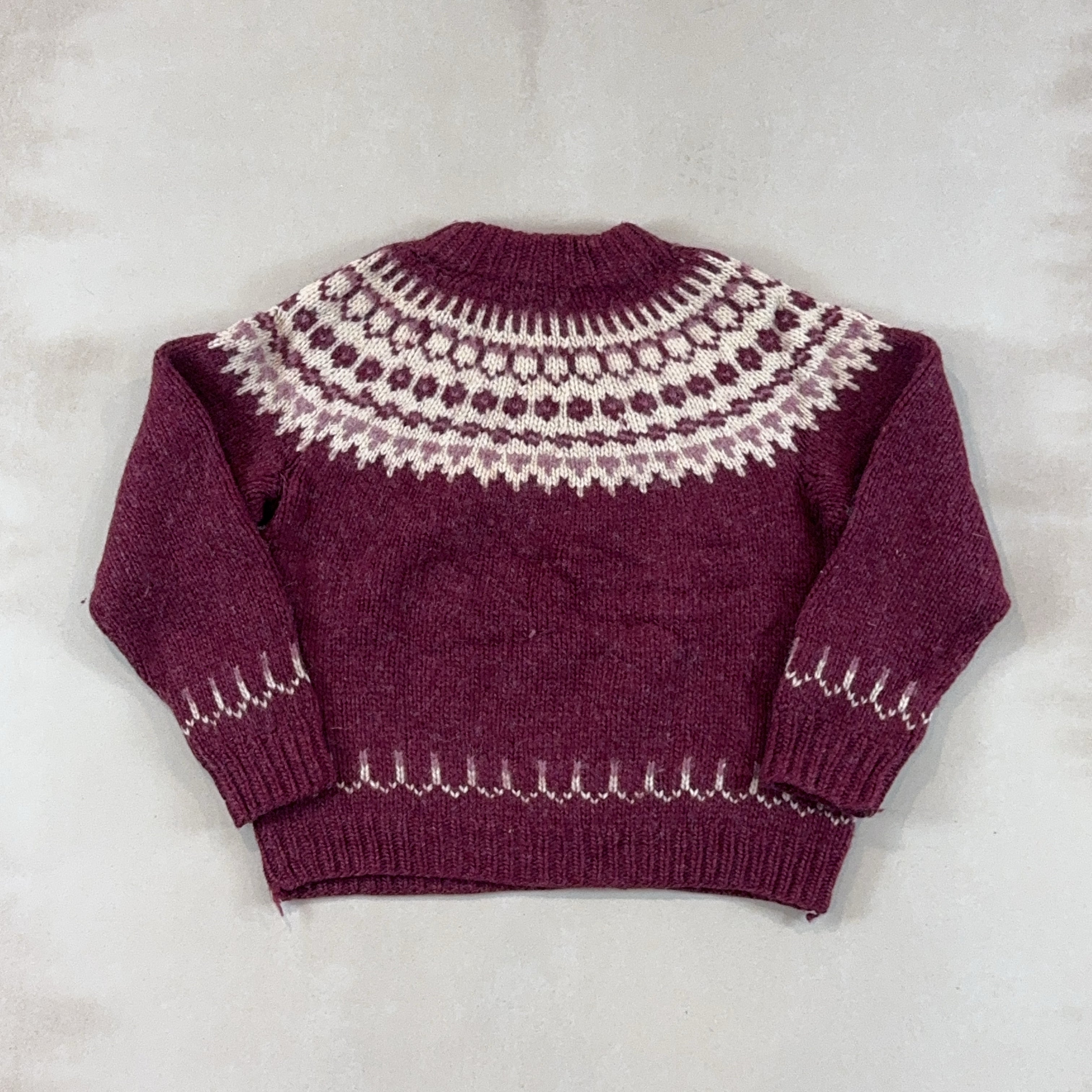 MAROON KNIT - LARGE