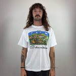 GRAPHIC WHITE TEE - MEDIUM
