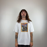 GRAPHIC WHITE TEE - LARGE