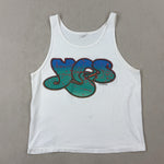 GRAPHIC WHITE SINGLET - MEDIUM