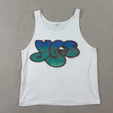 GRAPHIC WHITE SINGLET - MEDIUM