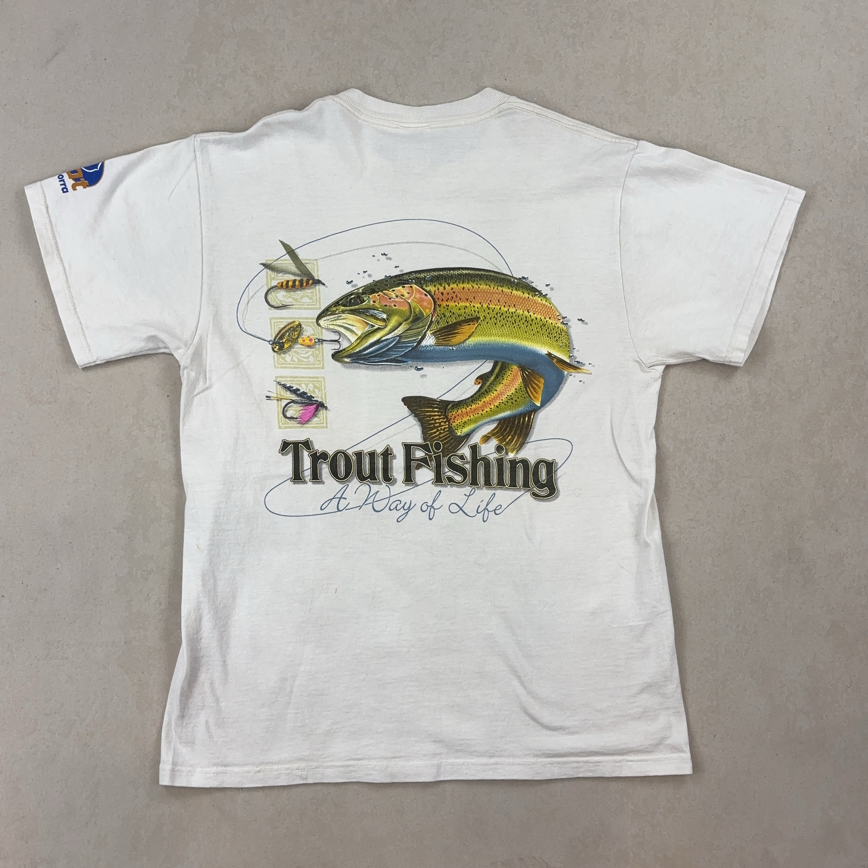 'TROUT FISHING' TEE - MEDIUM