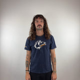 NAVY BLUE QUIKSILVER TEE - SMALL