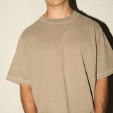 Chopped Peached Tee - Stone Brown