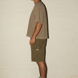 Chopped Peached Tee - Stone Brown