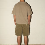 Chopped Peached Tee - Stone Brown