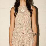 Sunday Top -  Blossom Polka Dot