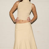 Danish Midi Skirt - Parchment