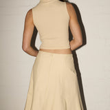 Danish Midi Skirt - Parchment