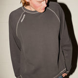 Contrast Raglan LS Tee - Twilight Grey