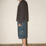 Contrast Raglan LS Tee - Twilight Grey