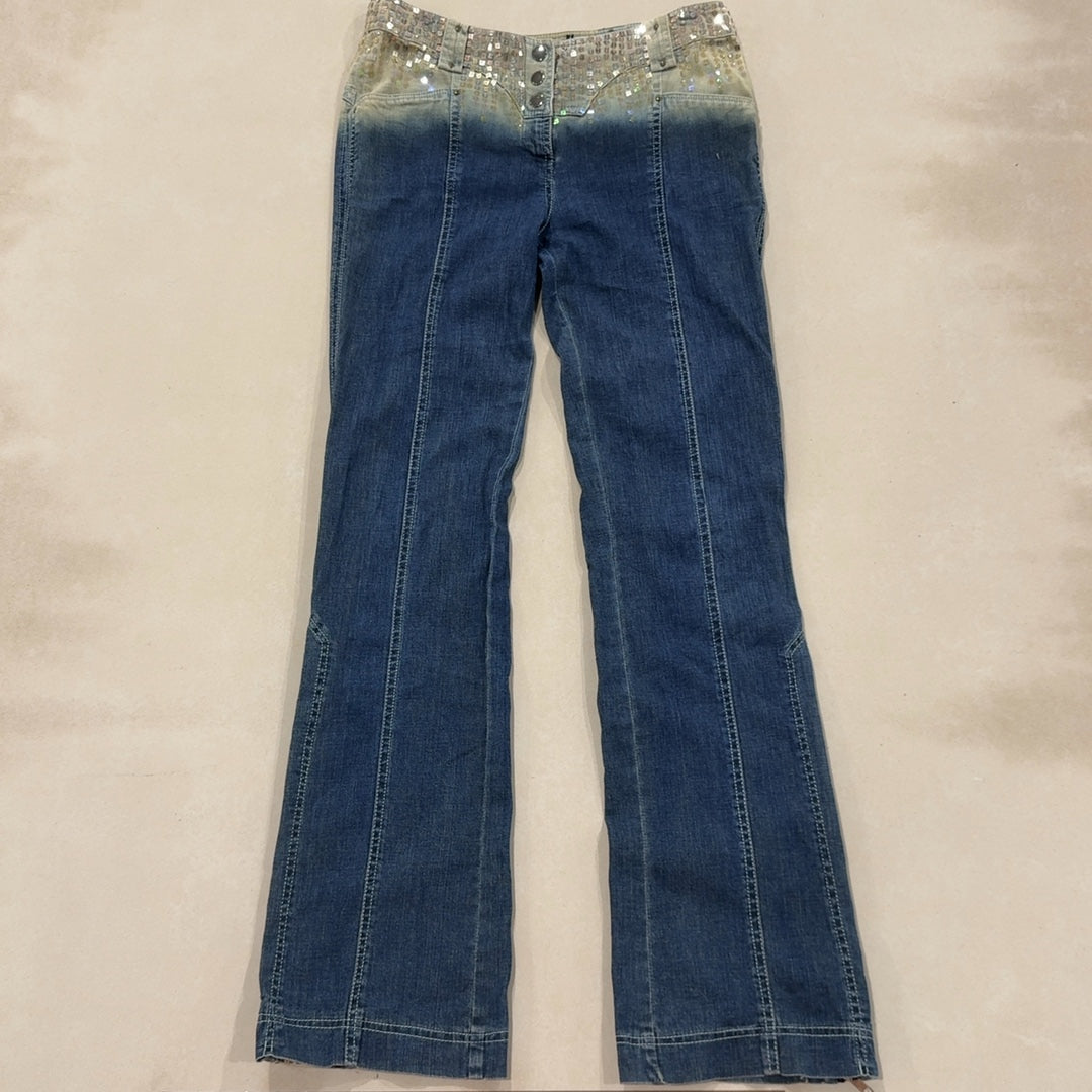 ZIP LEG JEANS - LARGE