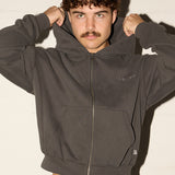 Comfy Zip Hood - Flint