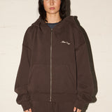 Comfy Zip Hood - Espresso