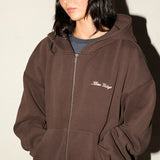Comfy Zip Hood - Espresso