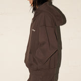 Comfy Zip Hood - Espresso