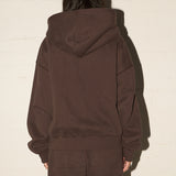 Comfy Zip Hood - Espresso