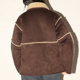 Crater Reversible Jacket - Dark Choc