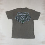 QUIKSILVER MUSHROOM BROWN TEE - MEDIUM