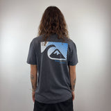 QUIKSILVER GREY TEE - MEDIUM