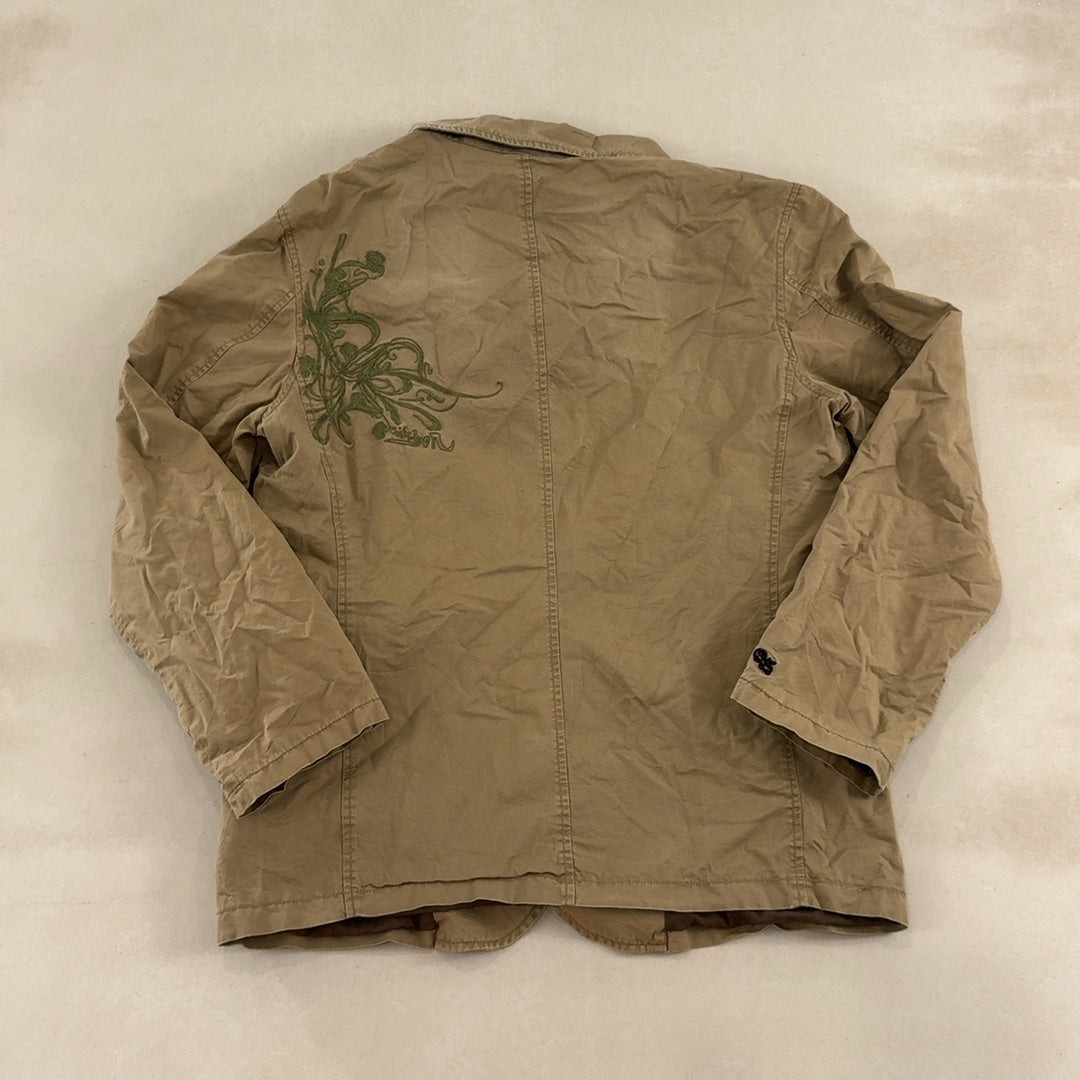 QUICKSILVER TAN JACKET - LARGE