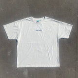 Chopped Maui Tee - Script - Surf Wax White