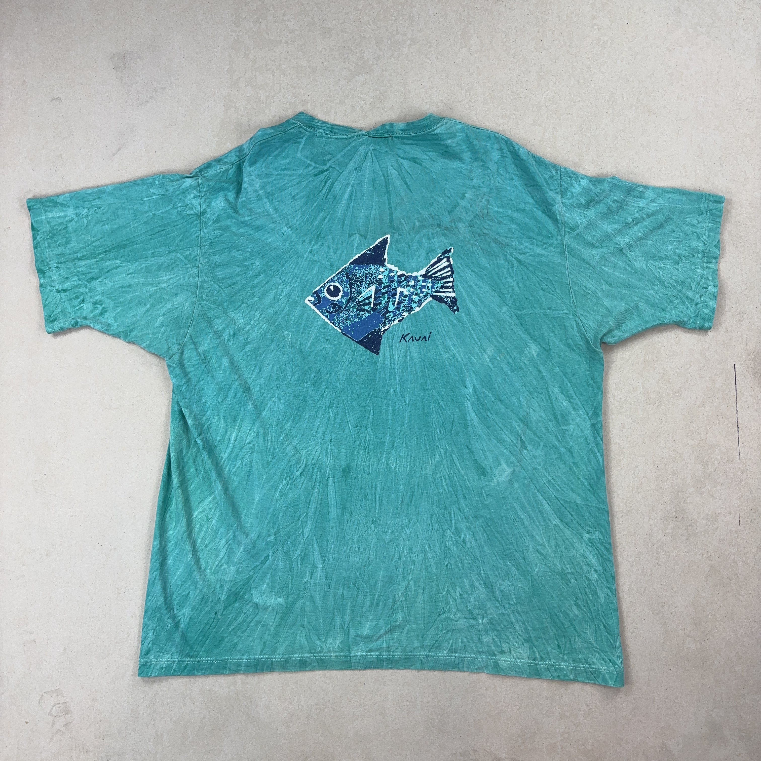 GRAPHIC TIE-DYE TEE - X LARGE